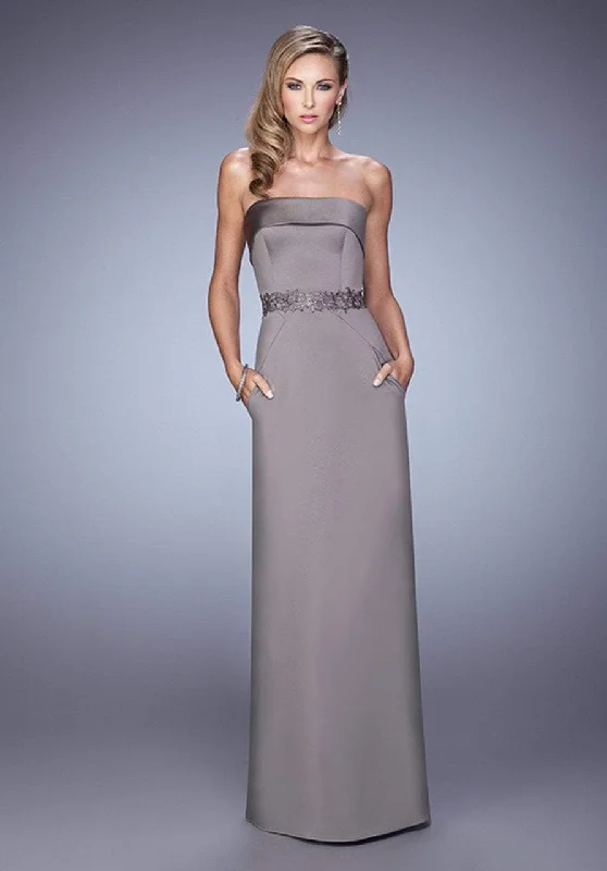 The Latest Trends La Femme Folded Strapless Evening Gown 21554