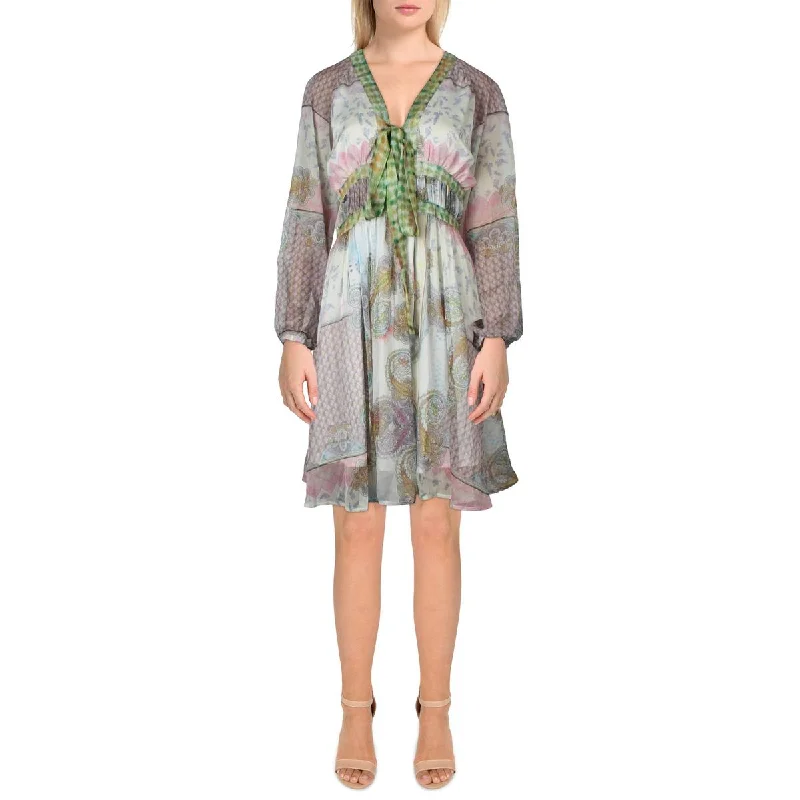 Casual Wear Beulah Womens Paisely Summer Midi Dress