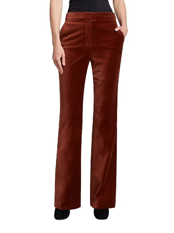 Exclusive Sale Blake Flare Trouser In Mahogany