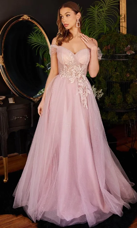 Casual Dresses for Women Cinderella Divine CD3394 - Rhinestones Lace Prom Gown