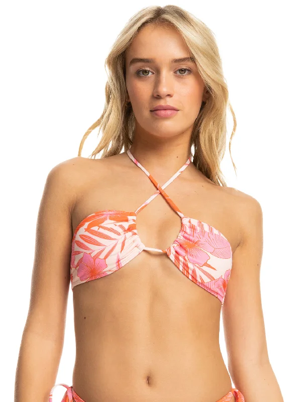 Timeless Women’s Fashion Styles Roxy Printed Beach Classics Triangle Bikini Top