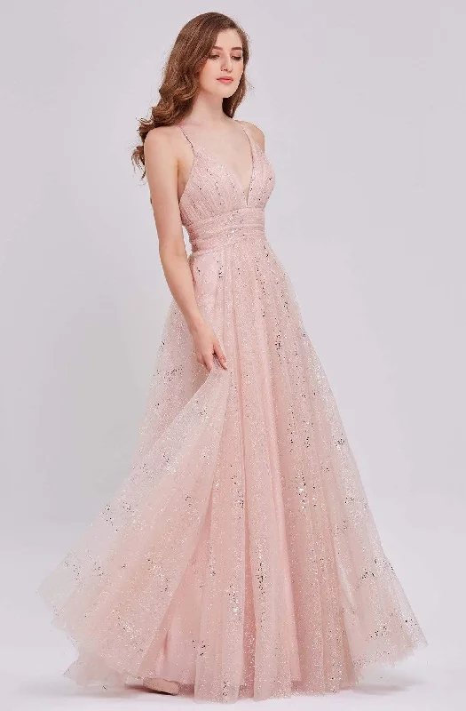 New Arrival Discounts J'Adore Dresses - J16052 Ruched V-Neck A-Line Gown