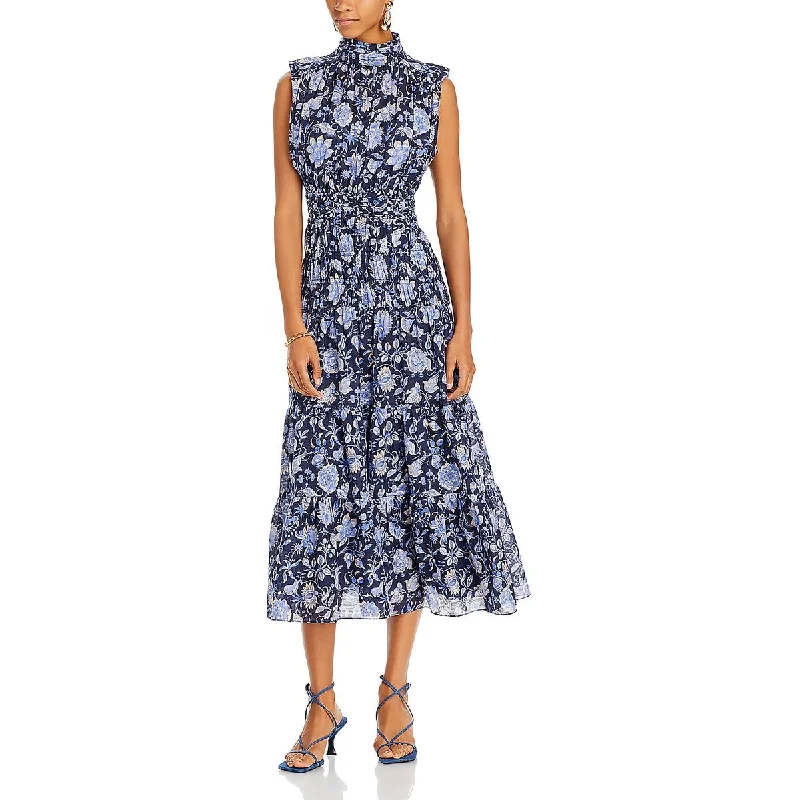 Holiday Special Offers Derek Lam 10 Crosby Womens Below Knee Mock Neck Midi Dress