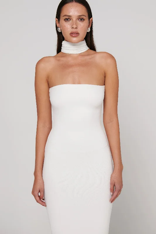 Women's Online Boutique BAYSE BRAND Womens Raine Midi Dress - White