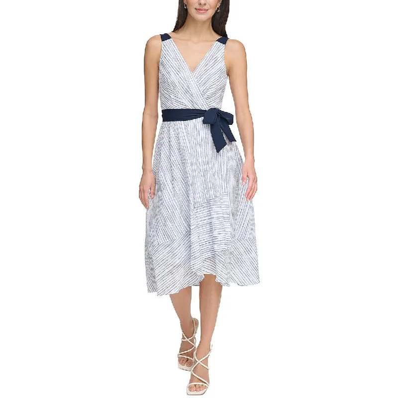 Versatile Women’s Clothing for All Occasions DKNY Womens Striped Sleeveless Midi Dress Versatile Women’s Clothing for All Occasions DKNY Womens Striped Sleeveless Midi Dress