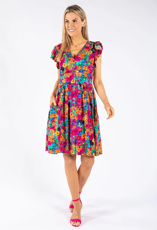 Stylish Savings Floral Burst Dress