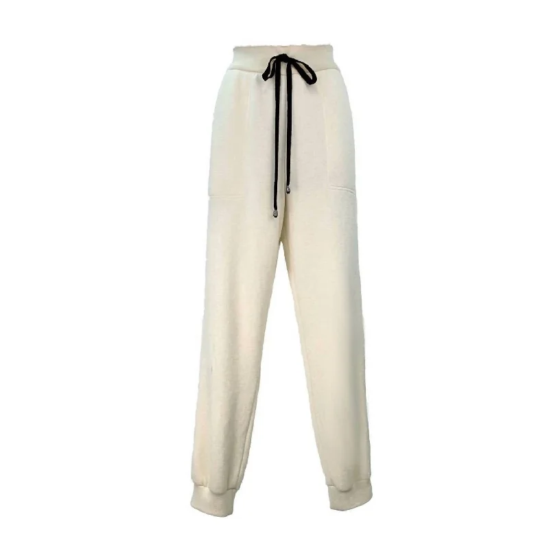 Affordable Online Boutique Women's Terry Pant In Ecru