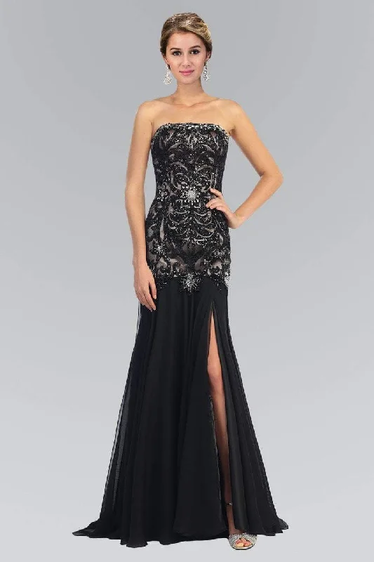 Modern Casual Clothing Elizabeth K - GL1147 Bejeweled Strapless Trumpet Gown