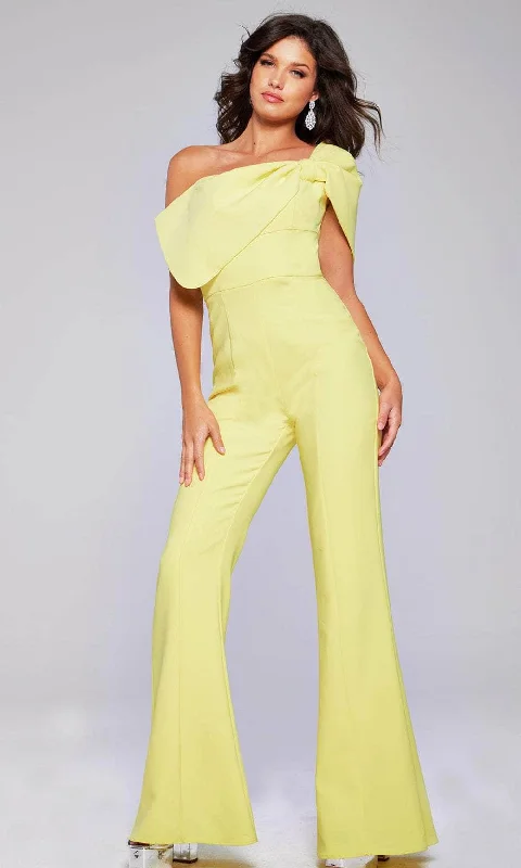 Chic & Cozy Collection Jovani 39961 - Asymmetrical One-Sleeve Jumpsuit