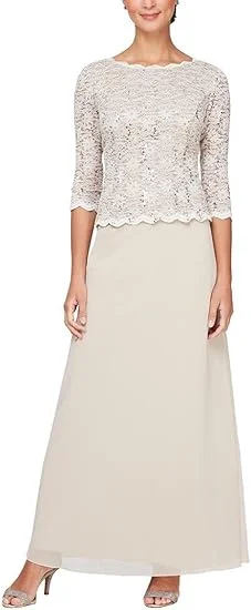 Clothing Online Alex Evenings AE112318 Mother of the Bride Long Dress