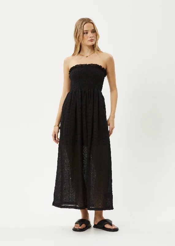 Exclusive Sale AFENDS Womens Marlow - Strapless Maxi Dress - Black