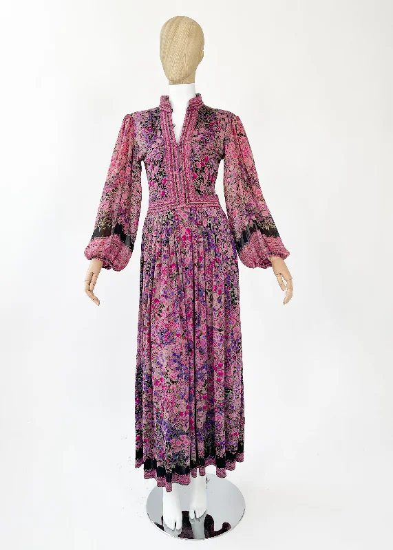Women’s Trendy Outfits Vintage 1970s Leonard Floral Silk Jersey Dress