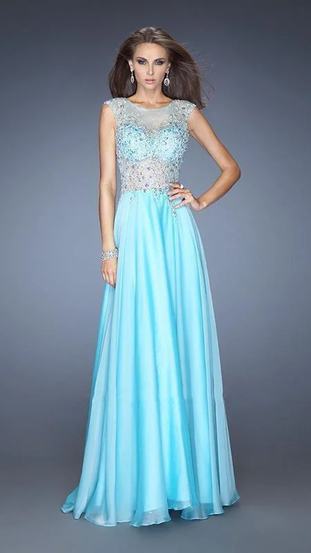 Modern Women’s Fashion with Vintage Touches La Femme Gigi - 20074 Lavishly Embellished Illusion Bateau A-Line Gown Modern Women’s Fashion with Vintage Touches La Femme Gigi - 20074 Lavishly Embellished Illusion Bateau A-Line Gown