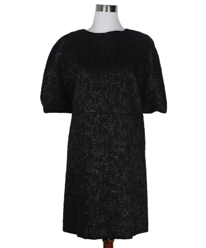 Women Fashion Balenciaga Black Lurex Dress sz 8