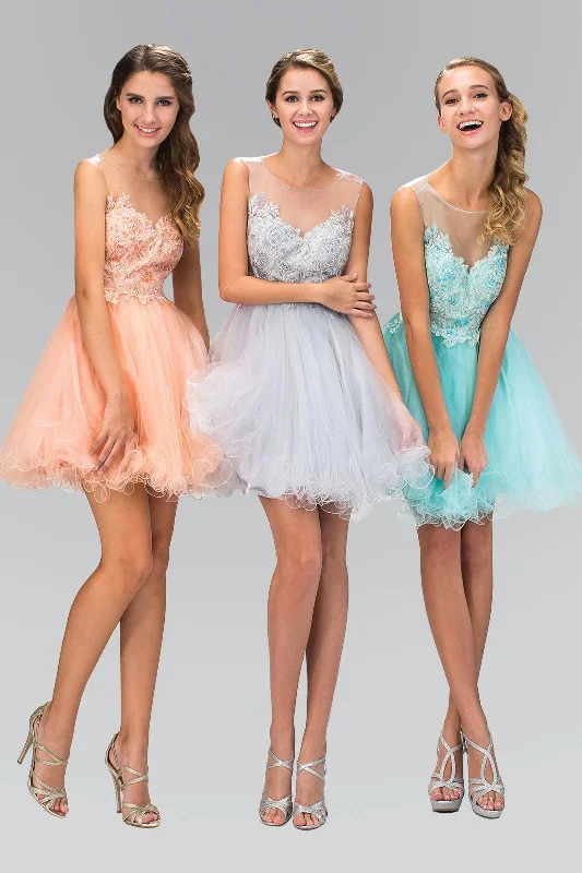 Eclectic Fashion Short Sleeveless Homecoming Cocktail Dress