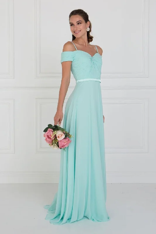 Exclusive Deals Online Elizabeth K - GL1523 Off Shoulder Twisted Affordable Prom Gown