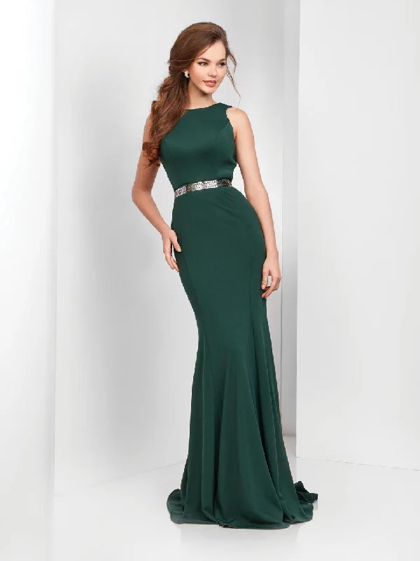 Special Offers Clarisse - 3482 Sleeveless Chic Jersey Sheath Gown