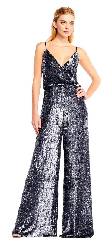 Evening Elegance Aidan Mattox - MD1E201690 Sleeveless Allover Sequined Jumpsuit