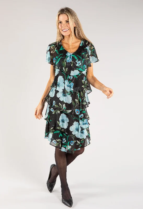 Big Savings Floral Tiered Dress