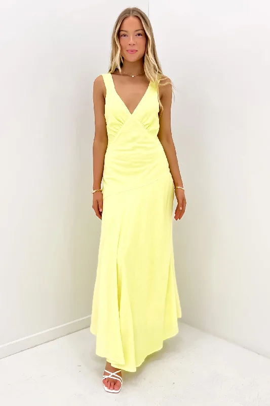 Sustainable Fashion Extravaganza Ramona Maxi Dress Yellow