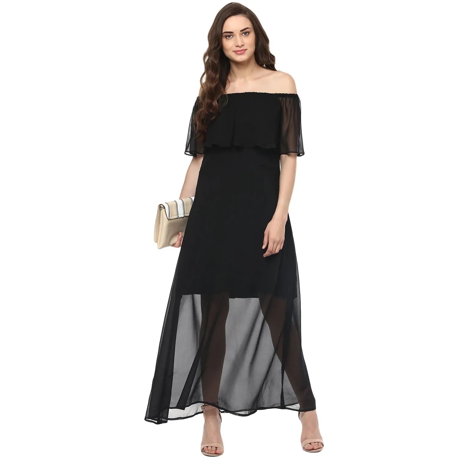 Spring Fashion Off-Shoulder Maxi Dress