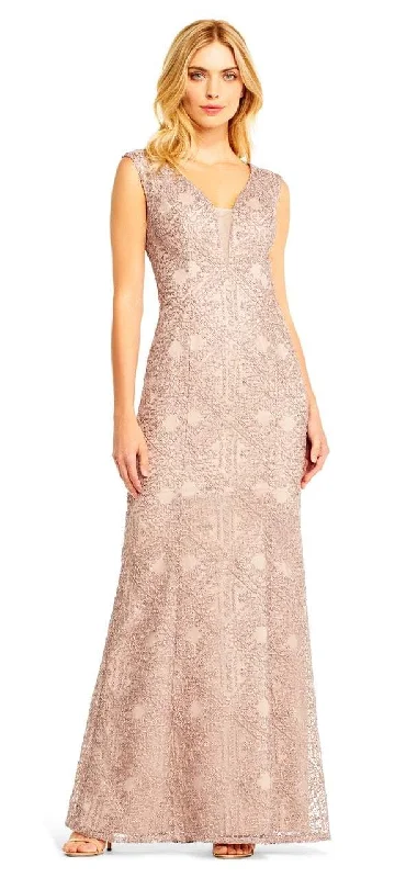 Vintage Style Clothing Sale Aidan Mattox - MD1E201403 Sleeveless Soutache Embroidered Gown Vintage Style Clothing Sale Aidan Mattox - MD1E201403 Sleeveless Soutache Embroidered Gown