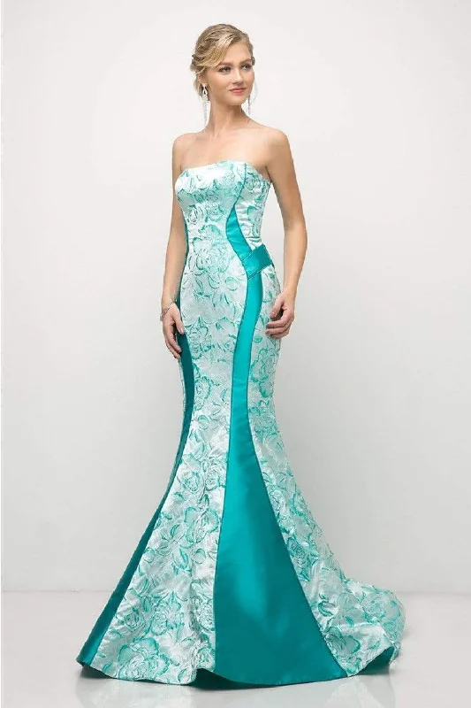 Your Timeless Wardrobe Awaits Cinderella Divine - US001 Floral Strapless Mermaid Gown