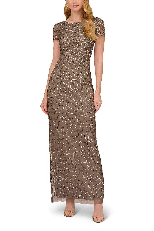 Casual Fashion Trends for Women Adrianna Papell AP2E208616 - Scoop Back Sequin Evening Gown Casual Fashion Trends for Women Adrianna Papell AP2E208616 - Scoop Back Sequin Evening Gown
