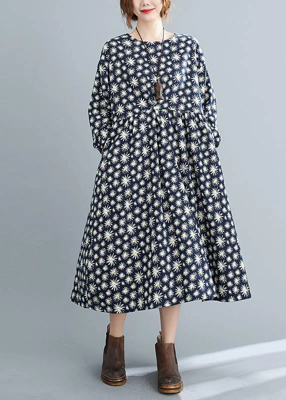 Women’s Casual and Dressy Outfits Simple O Neck Cinched Spring Dresses Runway Navy Floral Kaftan Dress Women’s Casual and Dressy Outfits Simple O Neck Cinched Spring Dresses Runway Navy Floral Kaftan Dress