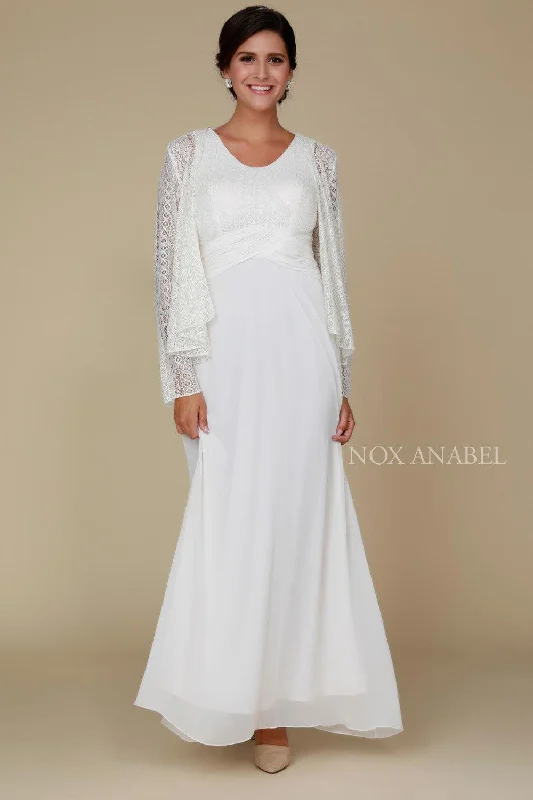 Evening Elegance Long Mother of the Bride Formal Dress