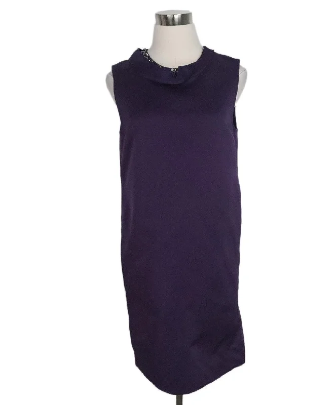 Special Offers Phillip Lim Purple Silk Rhinestone Dress sz 2