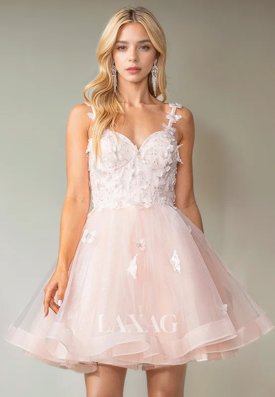 Seasonal Women’s Fashion Trends A-Line Straps Floral Embossed Tulle Beaded Elegant Party Homecoming Dress Seasonal Women’s Fashion Trends A-Line Straps Floral Embossed Tulle Beaded Elegant Party Homecoming Dress