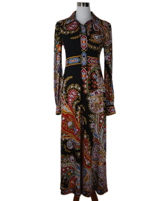 Women's Luxury Attire Leonard Multicolor Viscose Dress sz 6