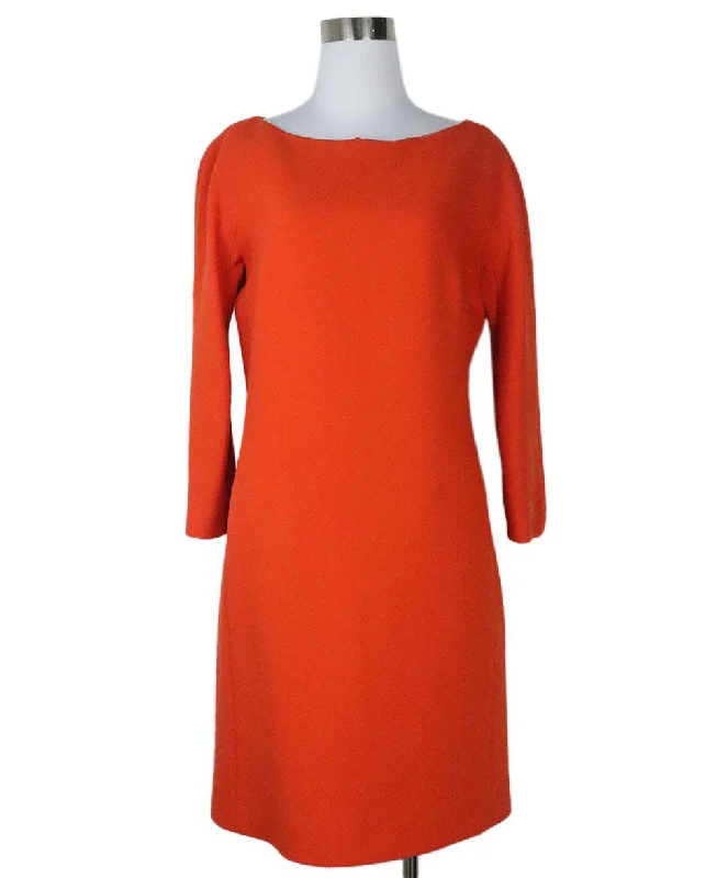 Luxe Women's Apparel Michael Kors Orange Wool Dress sz 8