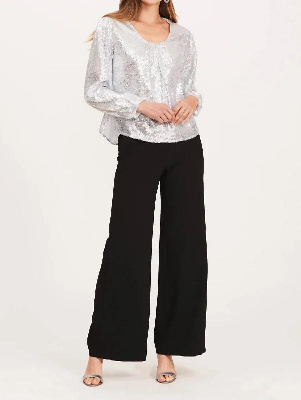 Online Boutiques Best Kathy Crepe Palazzo Pant In Black