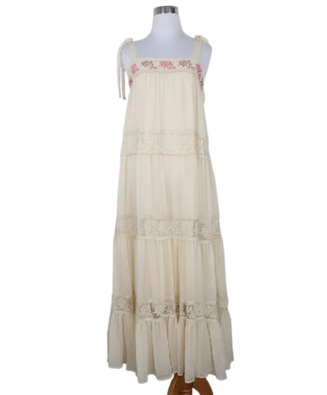 Additional Time-Limited Offers Manoush Beige Dress w/ Pink Sequins sz 6