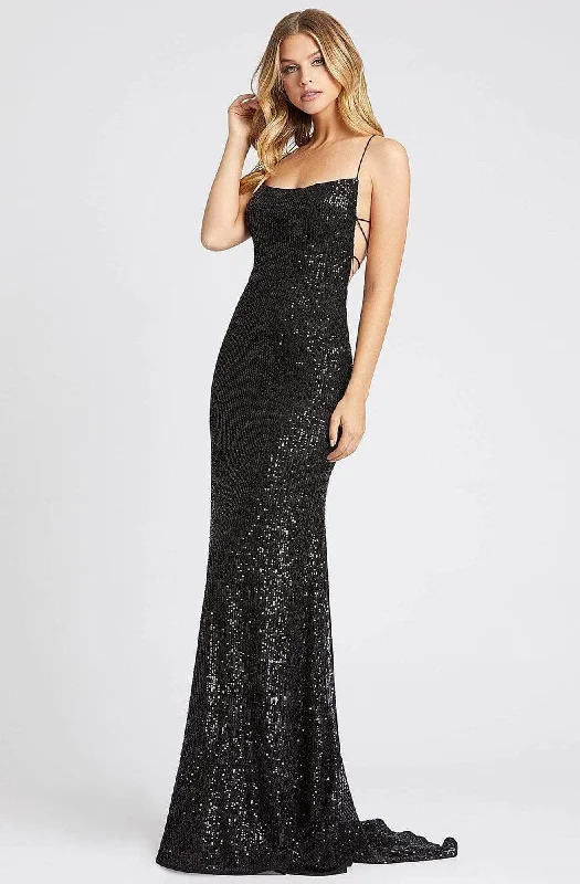 Athleisure Wear Ieena Duggal - 26269I Allover Sequin Strappy Open Back Gown