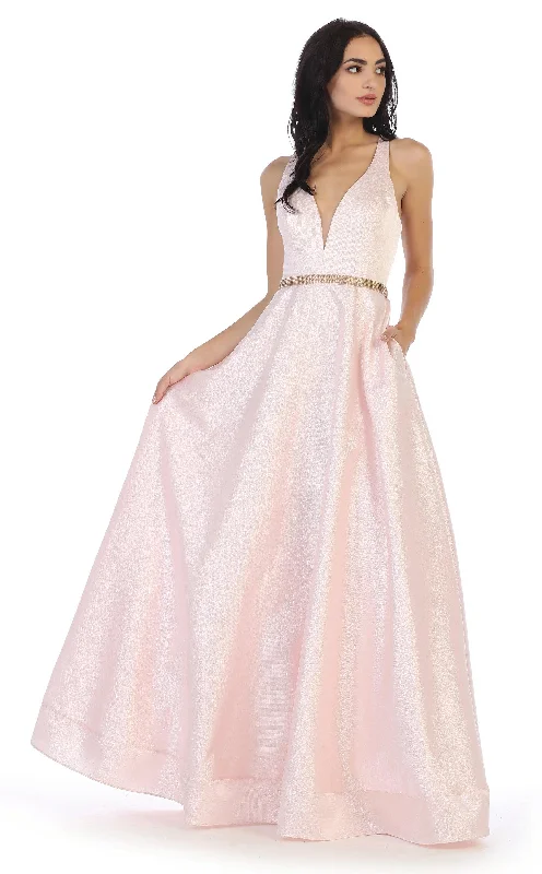 New Styles Just In Prom Long Formal Metallic Satin Dress