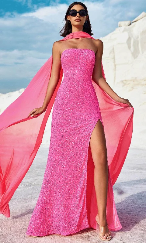 Fashion Forward Outfits Blush by Alexia Designs 91048 - Strapless Fully Sequin Prom Gown