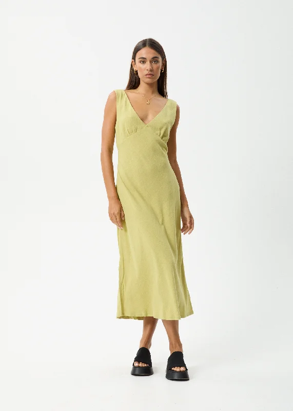 Cool Prices AFENDS Womens Amaya - Maxi Dress - Lemongrass