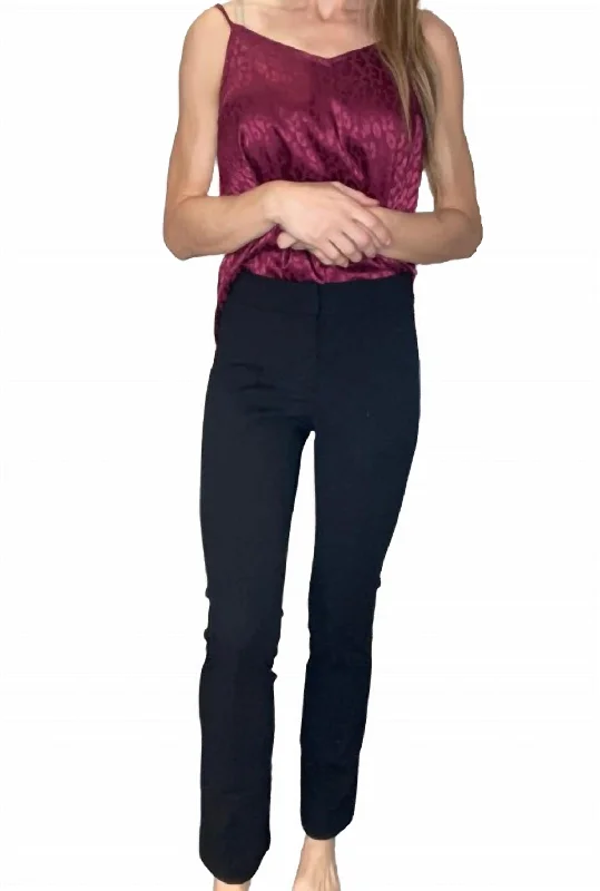 Online Clothing Stores Women's Working Girl Pants In Black