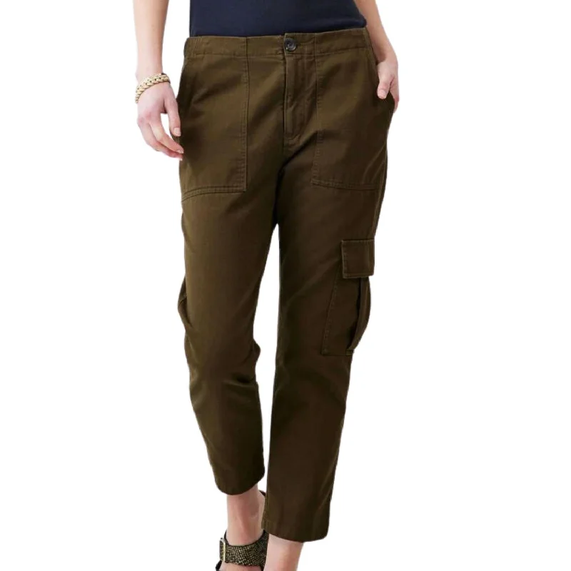 Chic Women’s Clothing for Work and Travel Charlie Cargo Pant In Olive