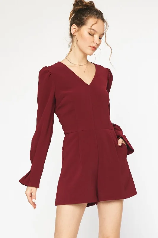 Chic Trends For The Fashion Savvy Burgundy Romper