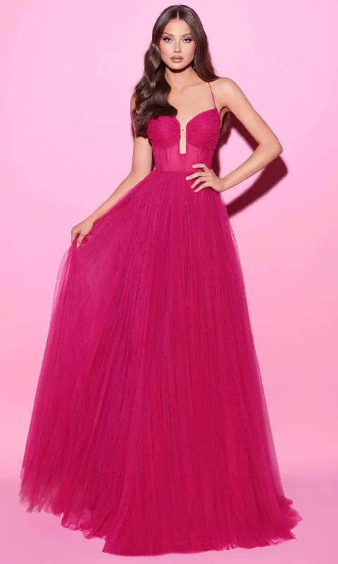 Women's Fashion Clothing Tarik Ediz 54096 - Strappy Back Deep Sweetheart Prom Gown Women's Fashion Clothing Tarik Ediz 54096 - Strappy Back Deep Sweetheart Prom Gown