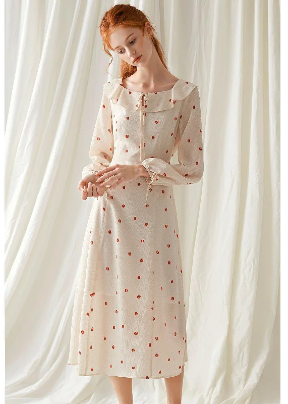 Everyday Women’s Fashion Trends Women ruffles Square Collar chiffon clothes For Women Shape nude floral Dress fall Everyday Women’s Fashion Trends Women ruffles Square Collar chiffon clothes For Women Shape nude floral Dress fall