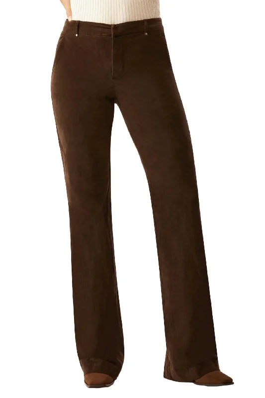 Elegant Fashion Hudson Flare Leg Pant In Chocolate