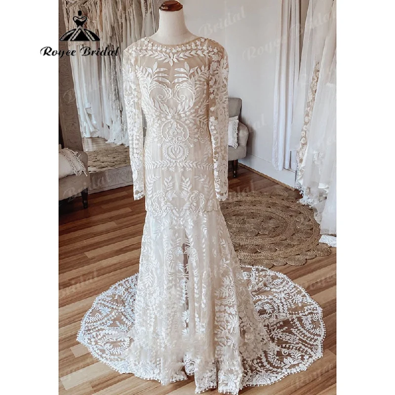 Stupidly Low Prices Bohemian Boho Mermaid Lace Beach Wedding Dress for Women 2025 Robe Mariee Chic Bridal Wedding Gowns Custom Made hochzeitskleid Stupidly Low Prices Bohemian Boho Mermaid Lace Beach Wedding Dress for Women 2025 Robe Mariee Chic Bridal Wedding Gowns Custom Made hochzeitskleid