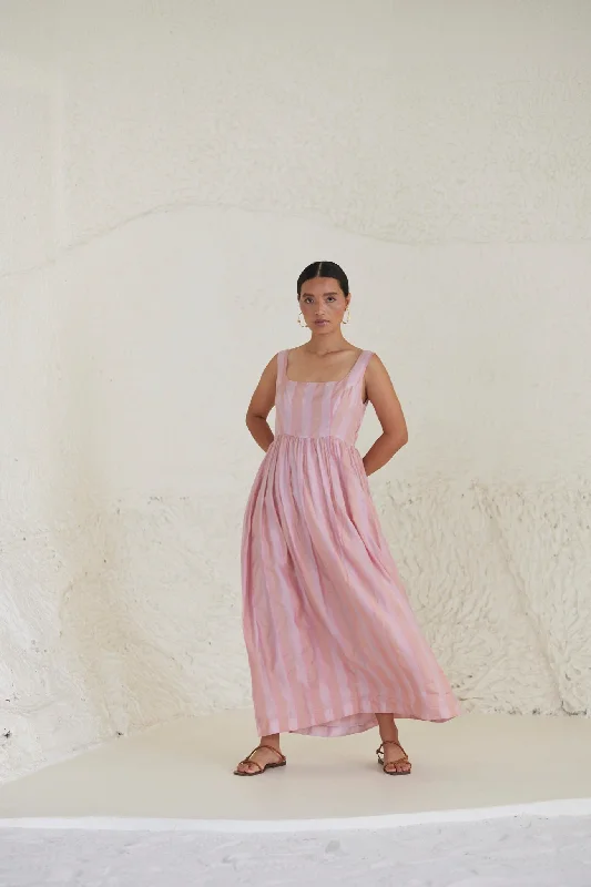 Playful Elegance Hand-in-Hand Pink Dress