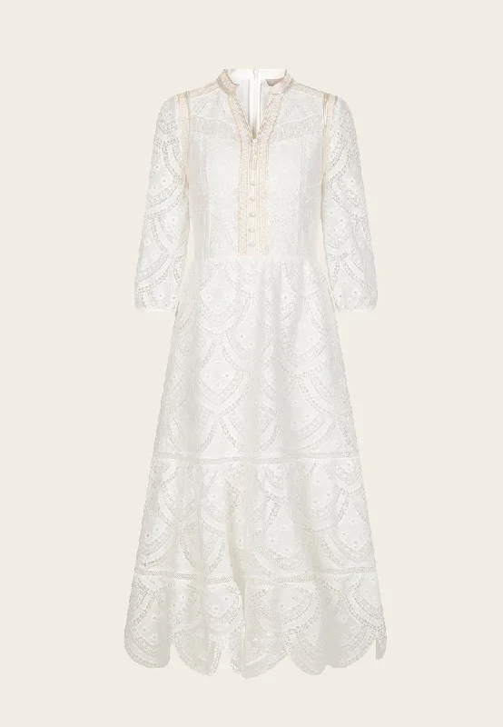 Weekend Exclusive White Lace Maxi Dress