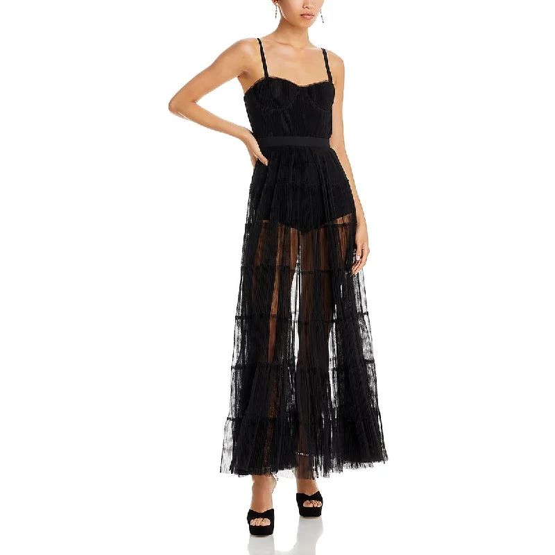 New Season Fashion Preview Alice and Olivia Womens Deena Romper Tiered Evening Dress New Season Fashion Preview Alice and Olivia Womens Deena Romper Tiered Evening Dress